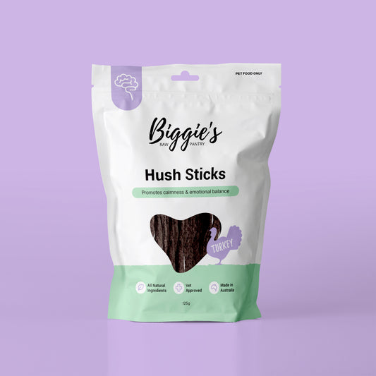 Turkey Hush Sticks (Calming): Biggie's Raw Pantry