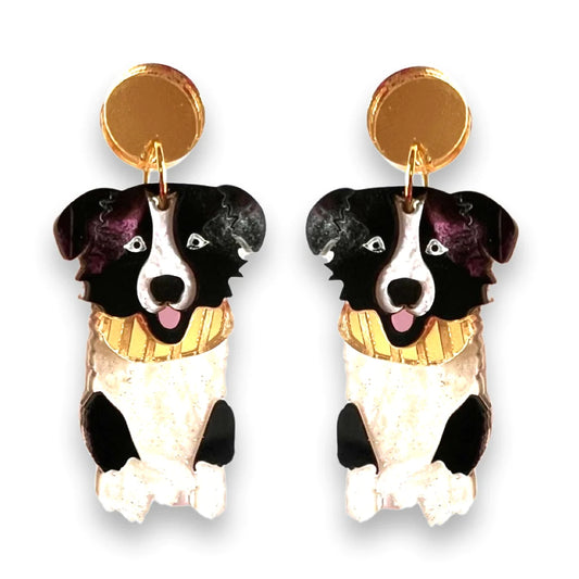 Border Collie Pet Earrings