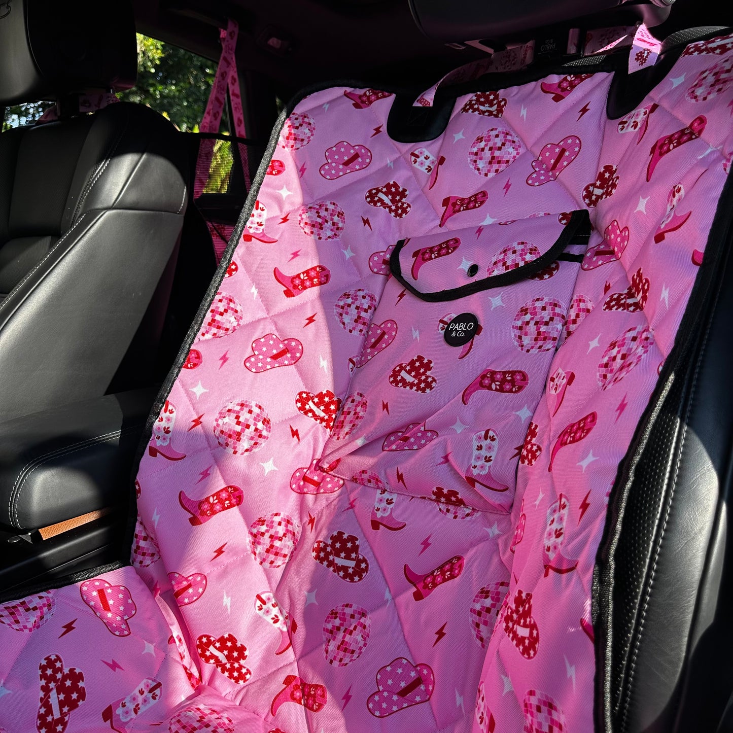 Disco Cowgirl: Deluxe Single Car Seat Cover