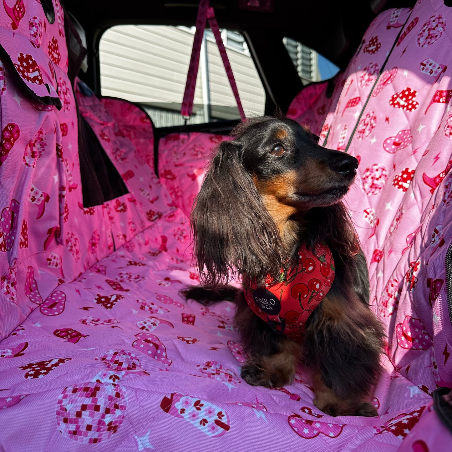 Disco Cowgirl: Deluxe Hammock Car Seat Cover