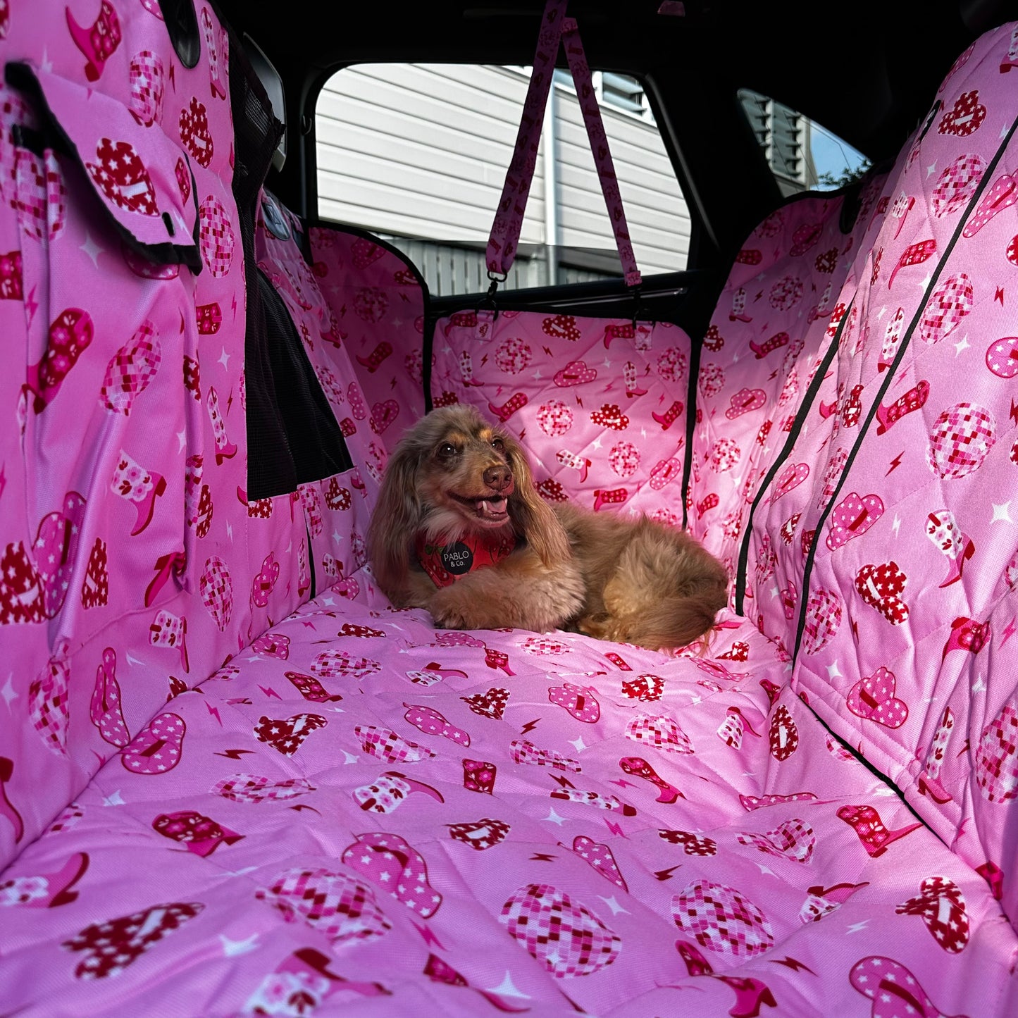 Disco Cowgirl: Deluxe Hammock Car Seat Cover