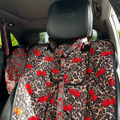 Leopard Cherries: Headrest Car Restraint