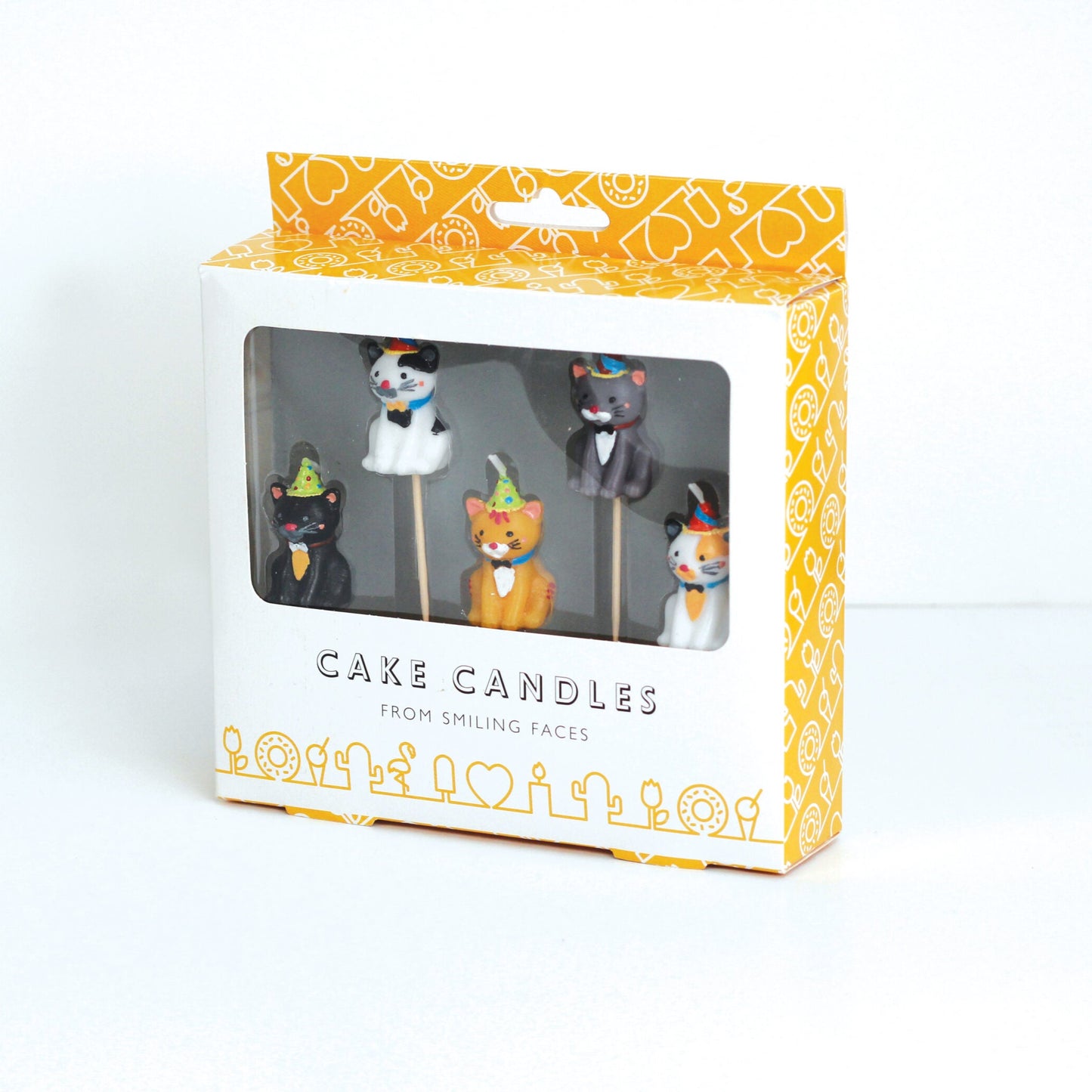 Cake Candles: Cats in Party Hats