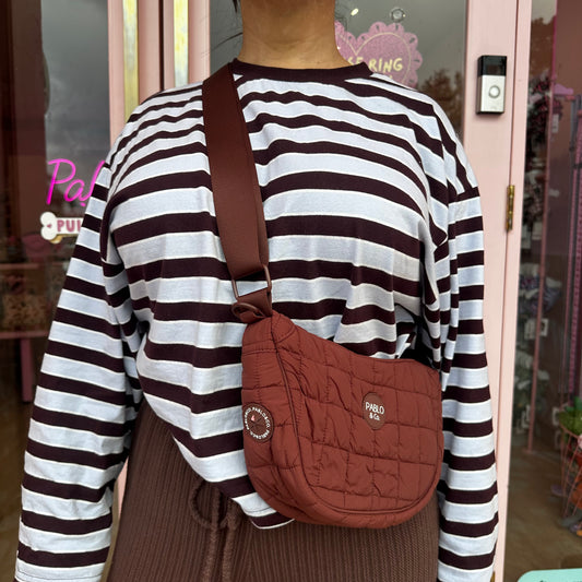 Chocolate Puffer: Crossbody Bag