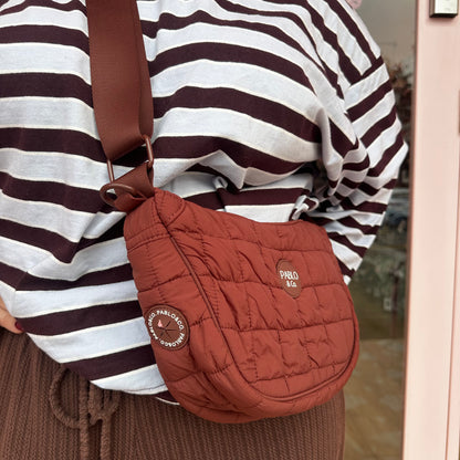 Chocolate Puffer: Crossbody Bag