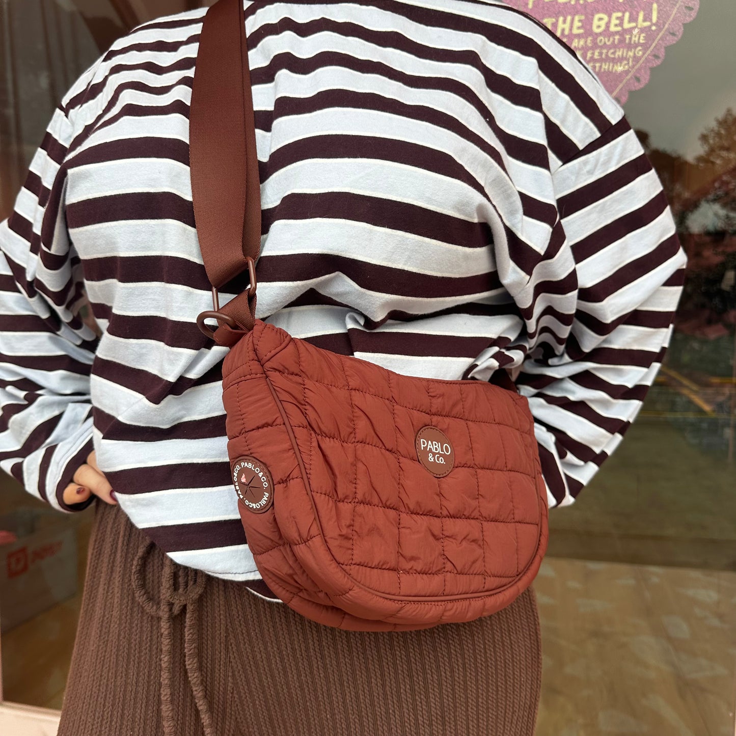 Chocolate Puffer: Crossbody Bag