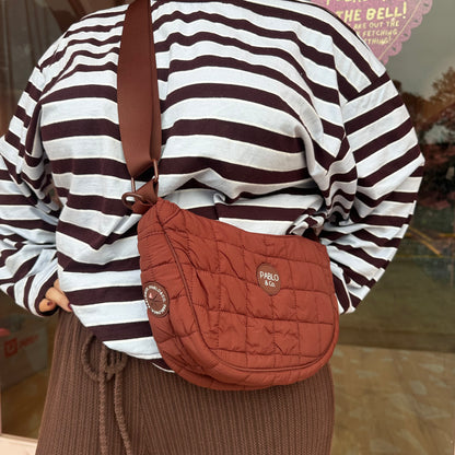 Chocolate Puffer: Crossbody Bag