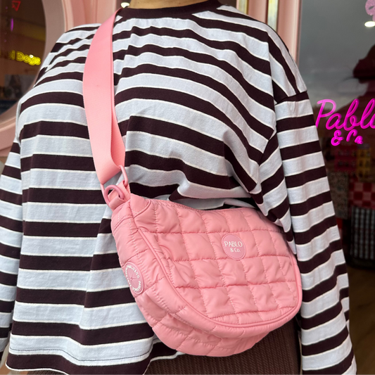 Pink Puffer: Crossbody Bag