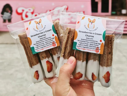 Strawberries n Cream Churros