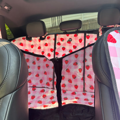 Strawberry Fields: Deluxe Hammock Car Seat Cover