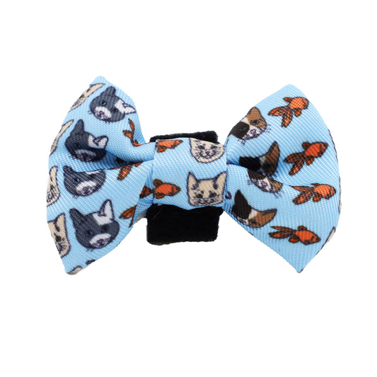 Meow Blue: Cat Bow Tie