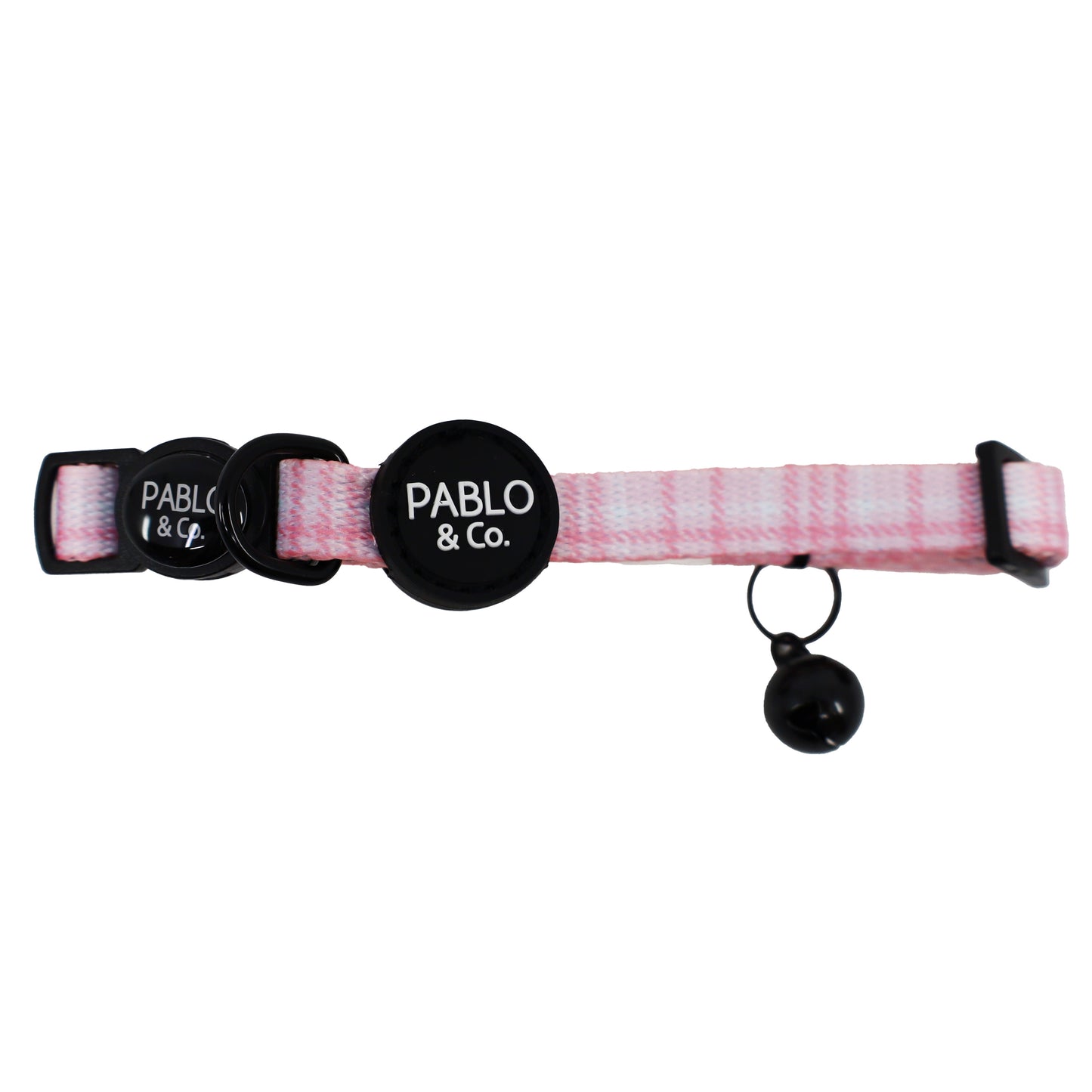 Pink Houndstooth: Cat Collar