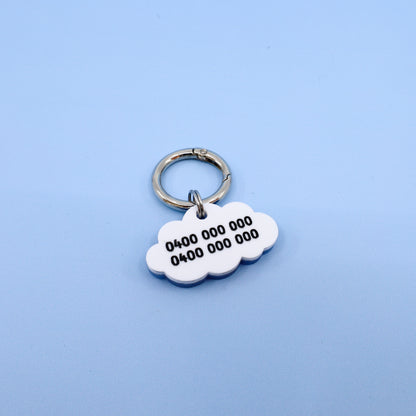 Personalised Pet ID Tag: Cloud