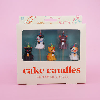 Cake Candles: Cats in Party Hats