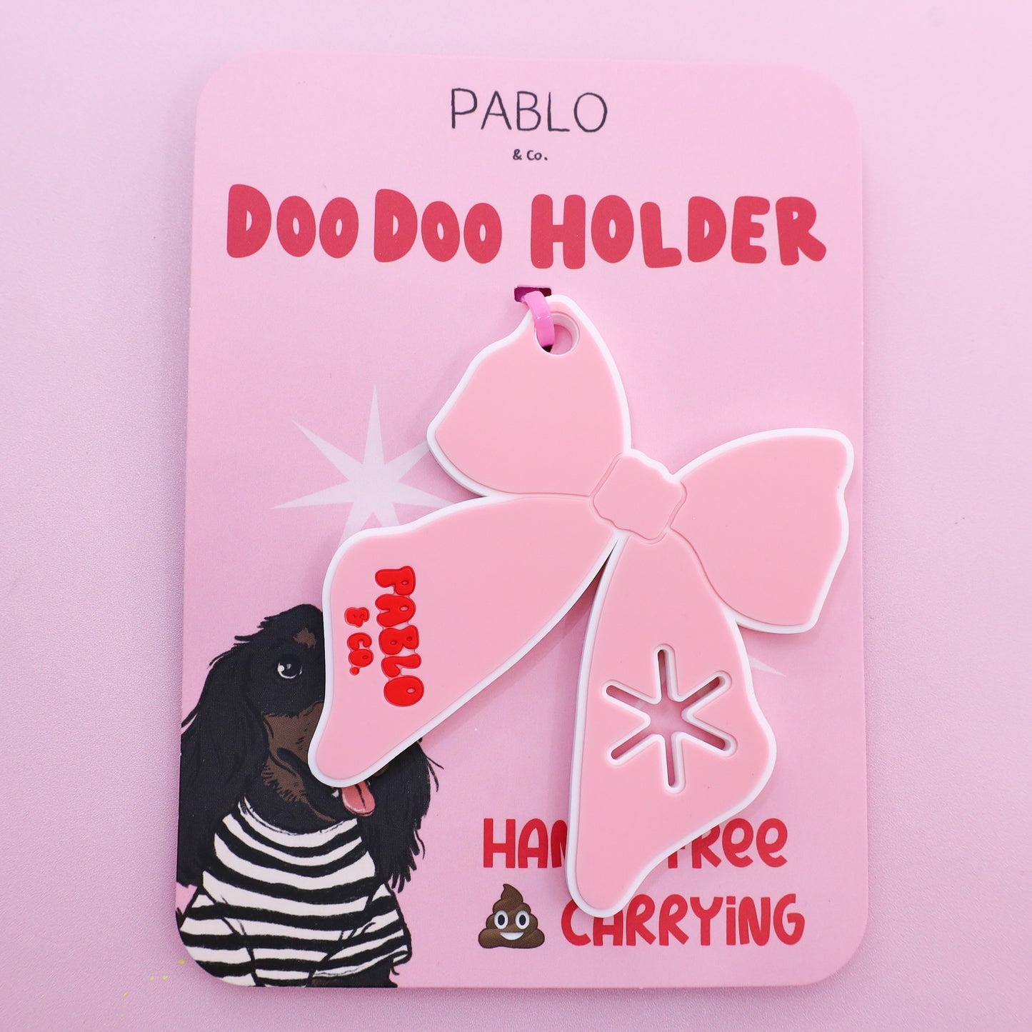 Pink Bow: Doo Doo Holder