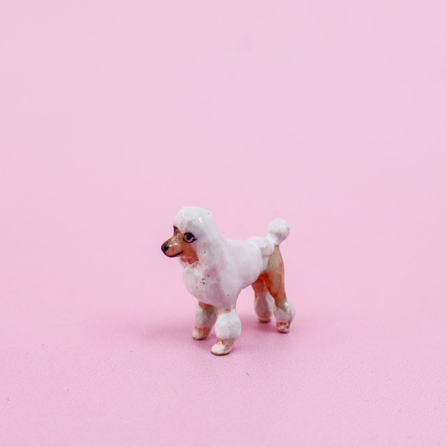 Mini Ceramic Dog Figurine