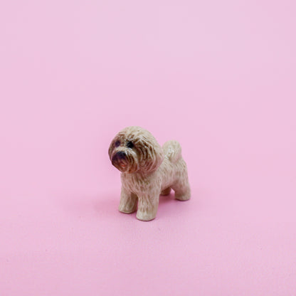 Mini Ceramic Dog Figurine