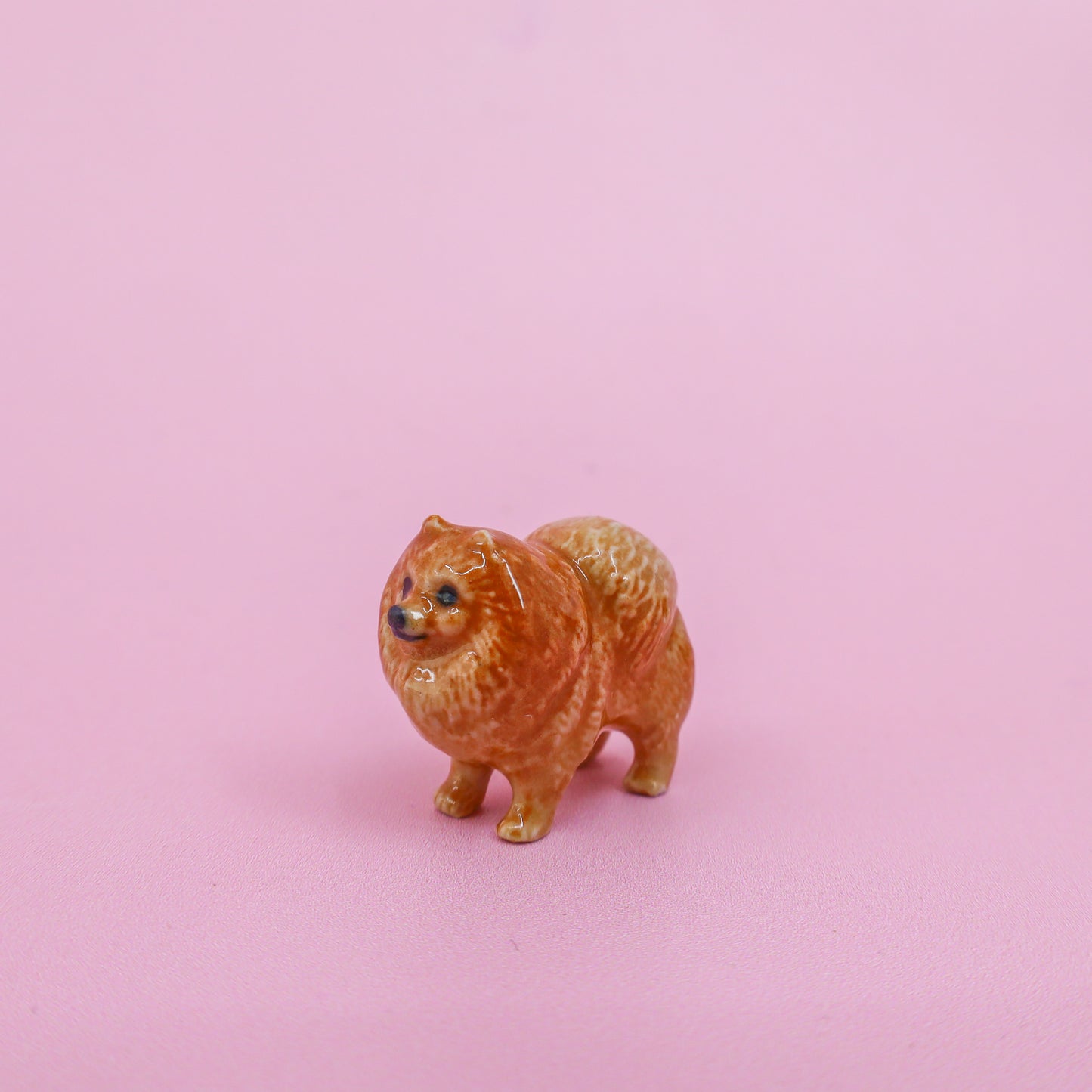 Mini Ceramic Dog Figurine