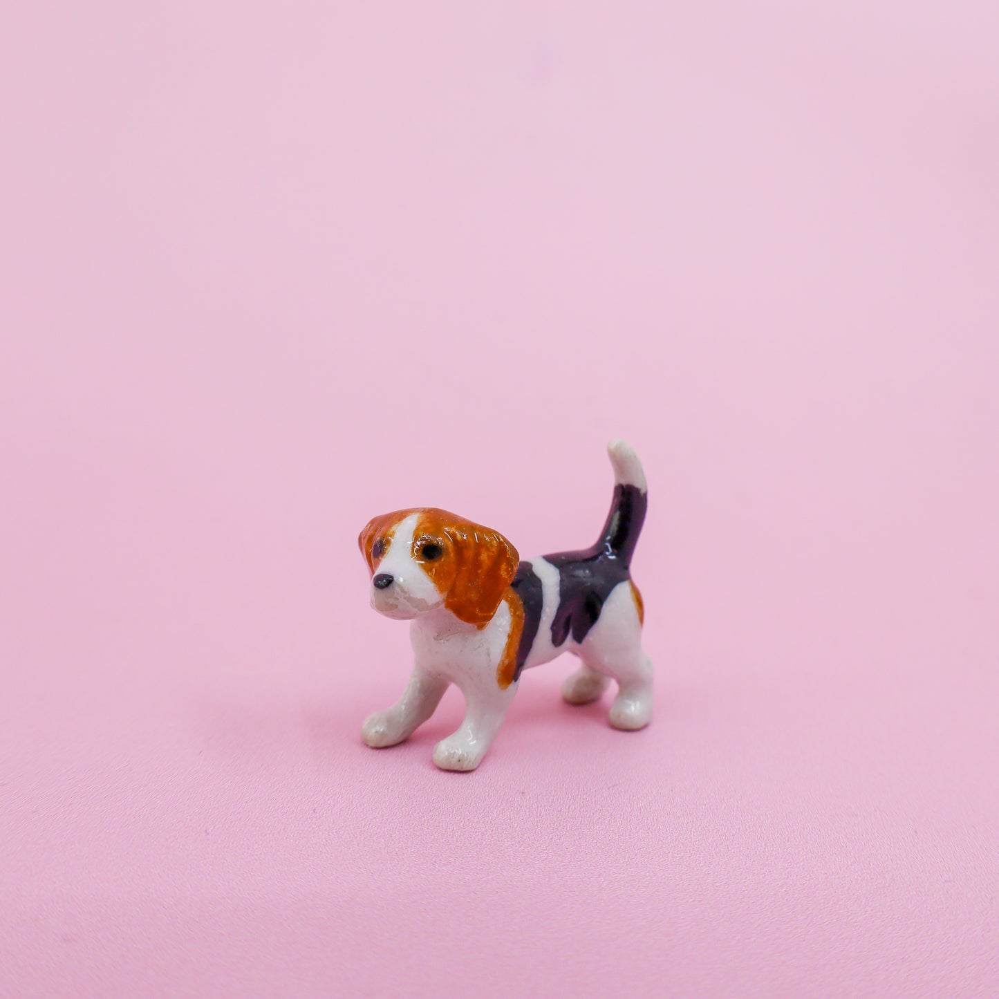 Mini Ceramic Dog Figurine