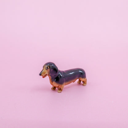 Mini Ceramic Dog Figurine