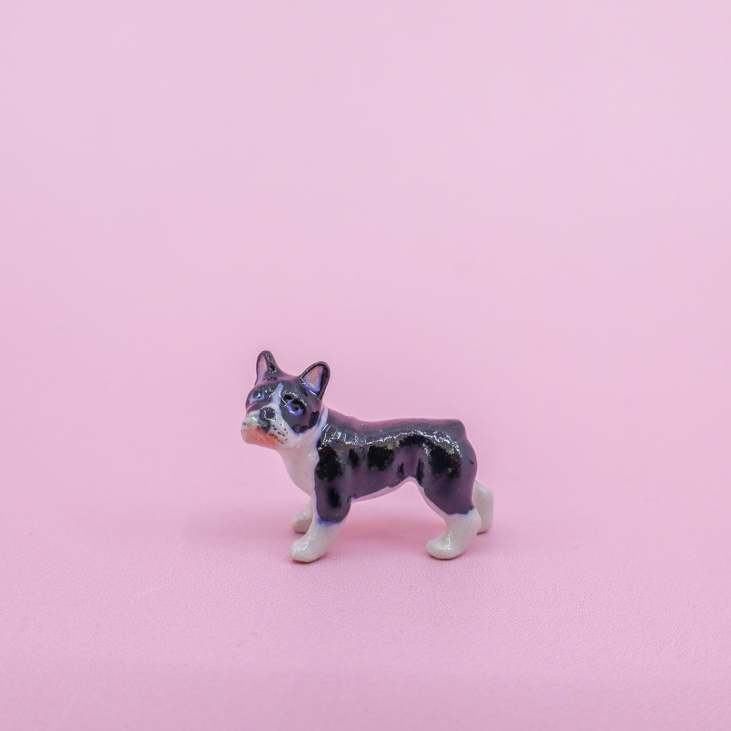 Mini Ceramic Dog Figurine