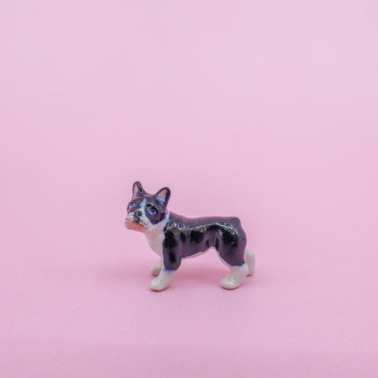 Mini Ceramic Dog Figurine