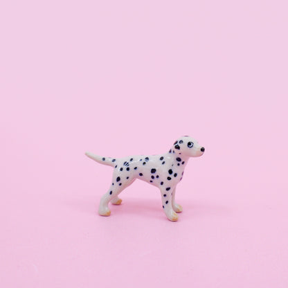 Mini Ceramic Dog Figurine