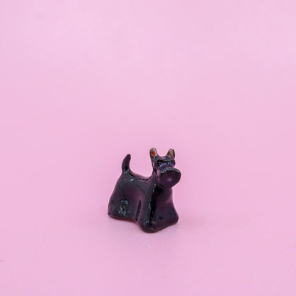 Mini Ceramic Dog Figurine