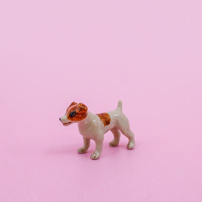 Mini Ceramic Dog Figurine