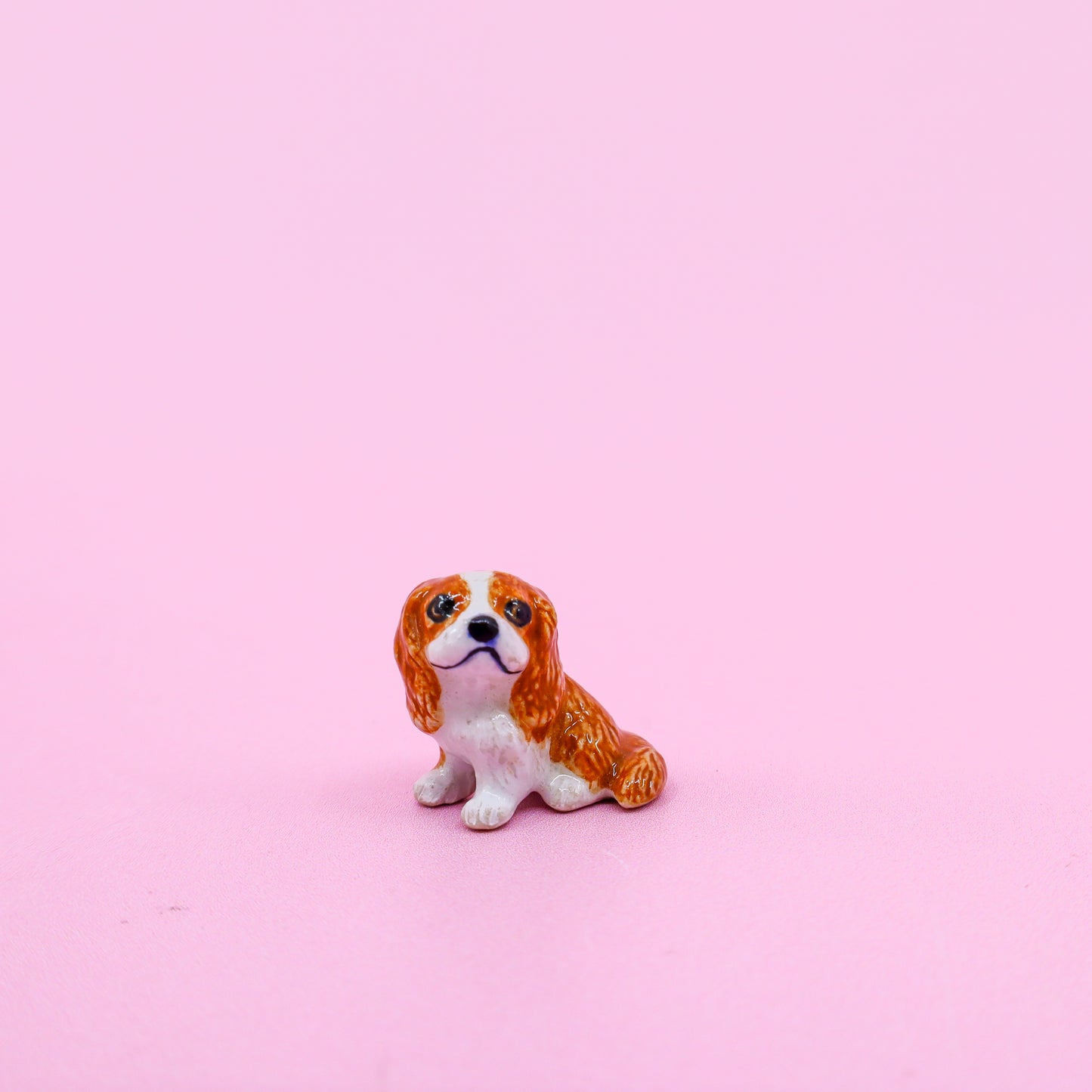 Mini Ceramic Dog Figurine