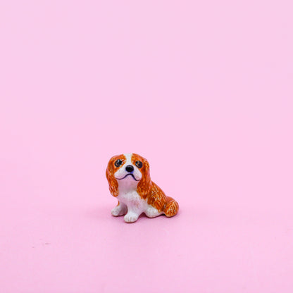 Mini Ceramic Dog Figurine