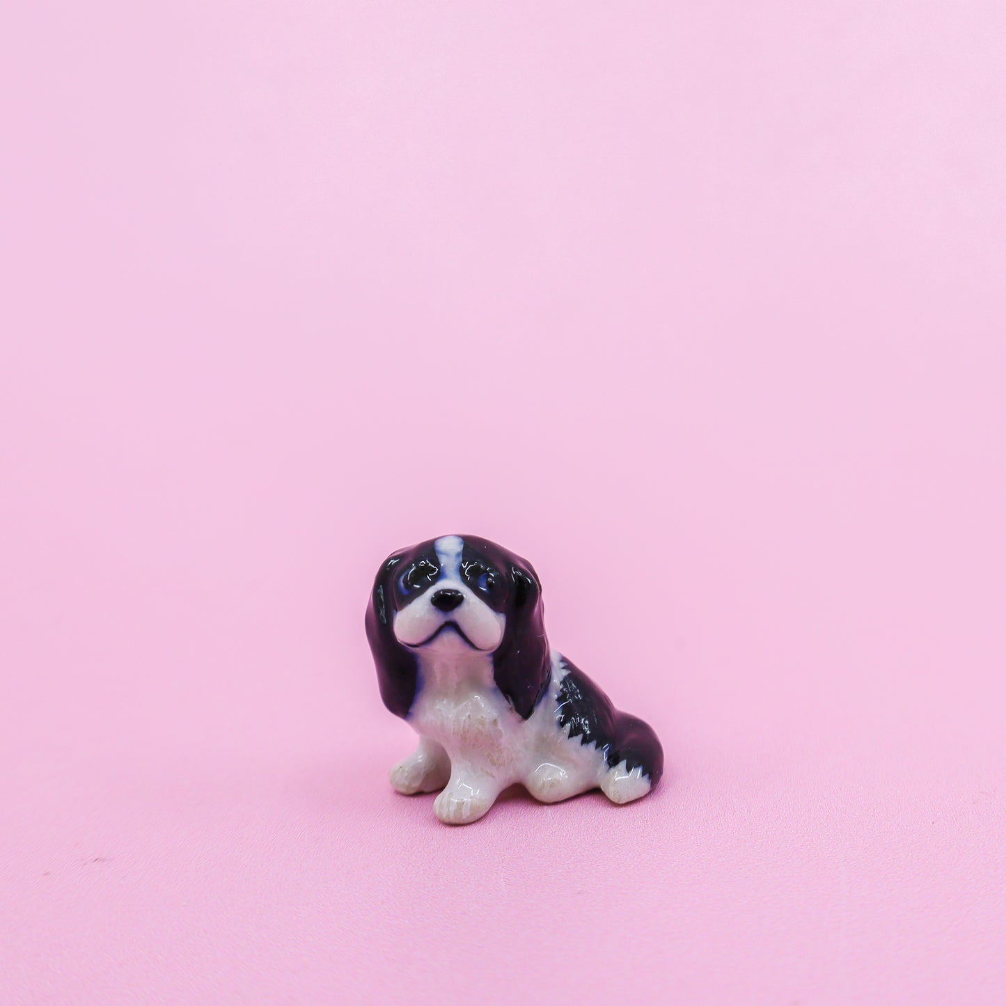 Mini Ceramic Dog Figurine