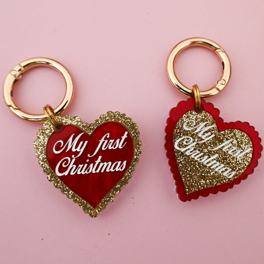 Personalised Pet ID Tag: My First Christmas