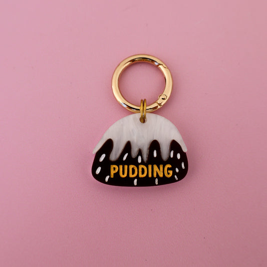 Personalised Pet ID Tag: Pudding