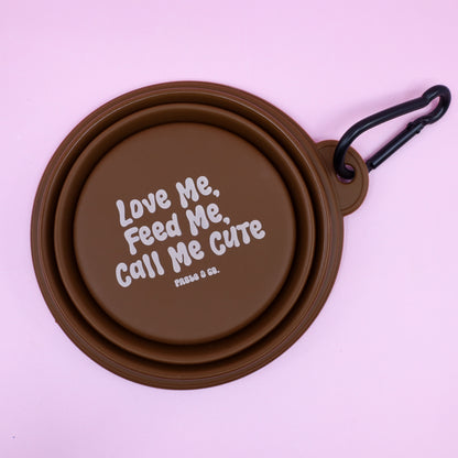 Collapsible Dog Water Bowl - Call Me Cute