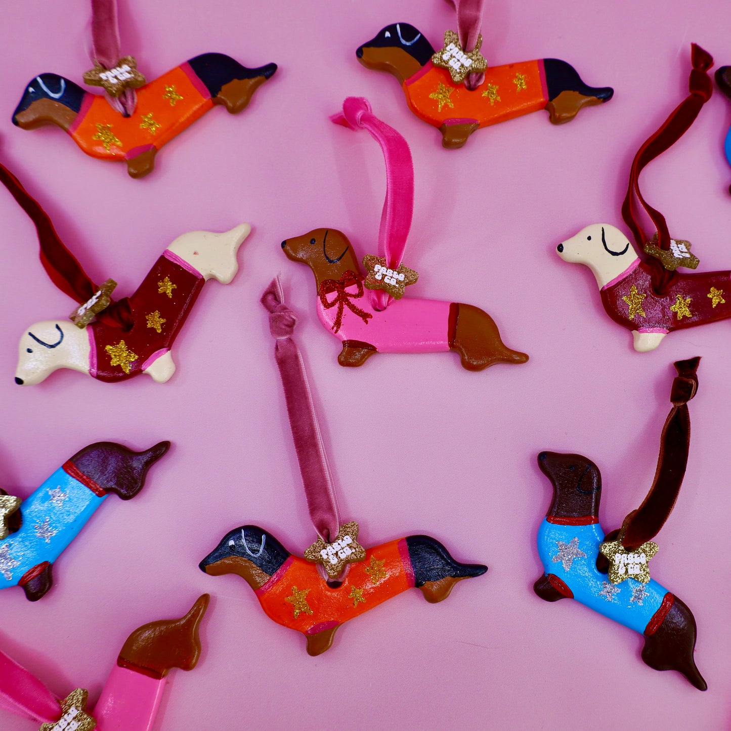 Ceramic Dachshund Ornament