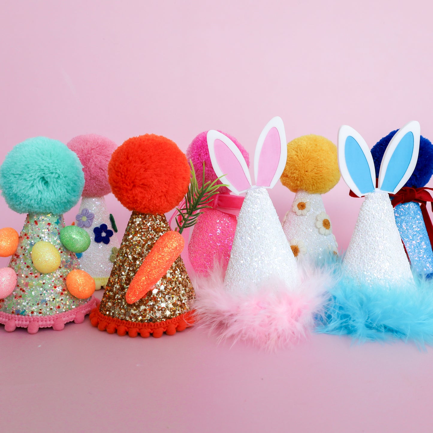 Pablo's Easter Pawty Hat: Blue Easter Bunny