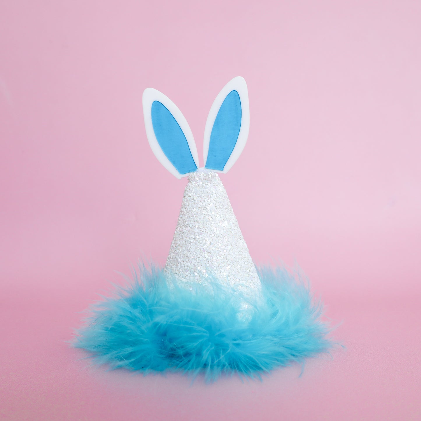 Pablo's Easter Pawty Hat: Blue Easter Bunny