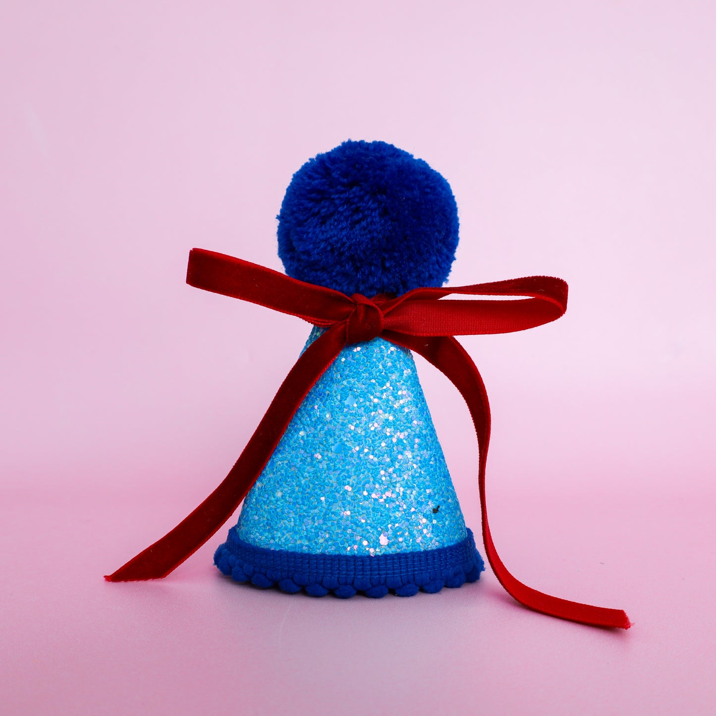 Pablo's Pawty Hat: Blue with Red Bow