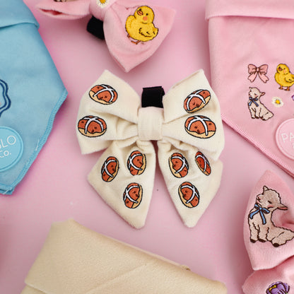 Hot Cross Buns: Velvet Sailor Bow