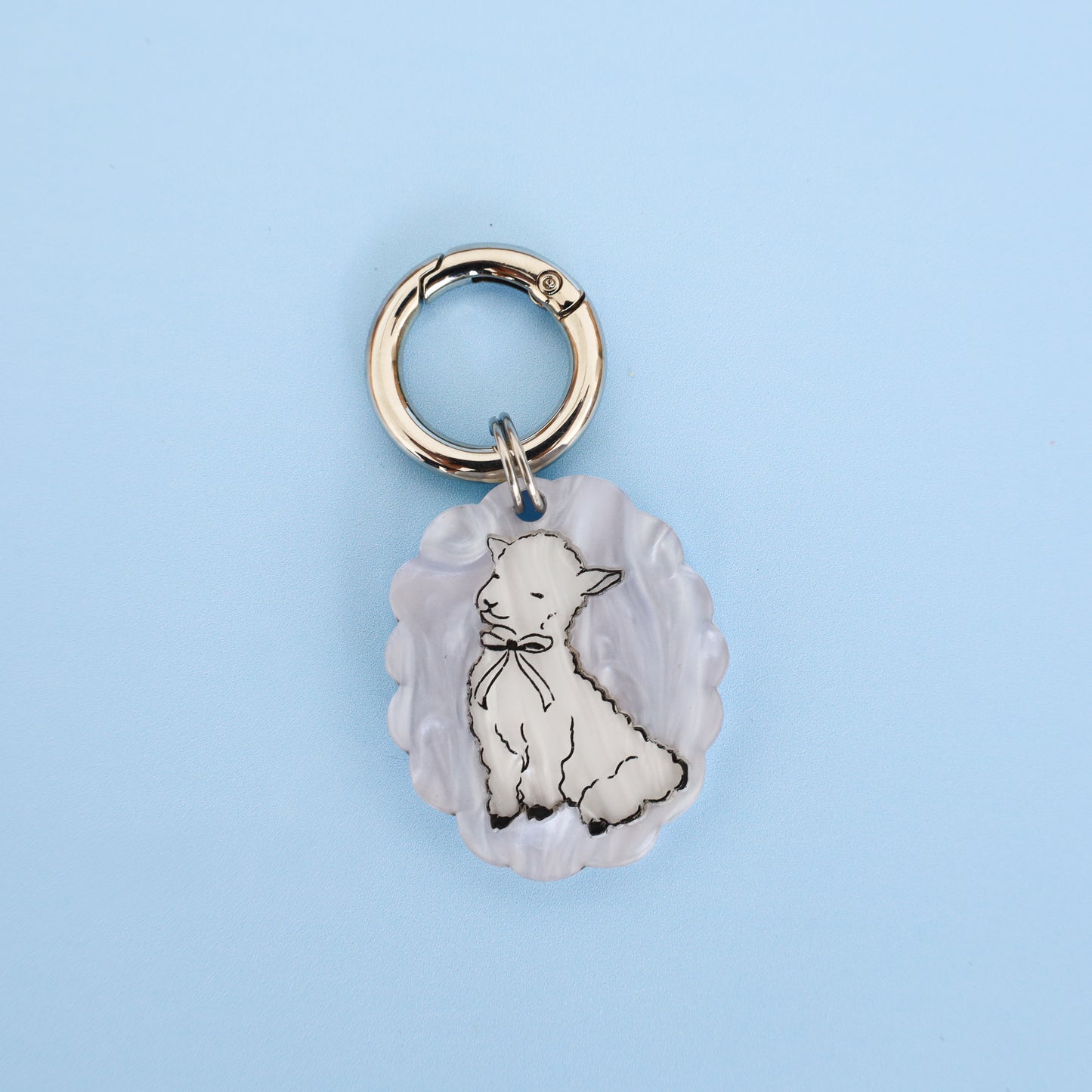 Personalised Pet ID Tag: Little Lamb