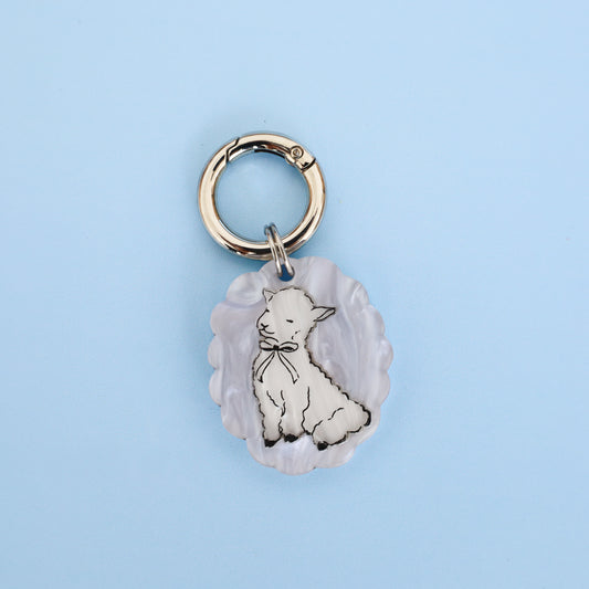 Personalised Pet ID Tag: Little Lamb