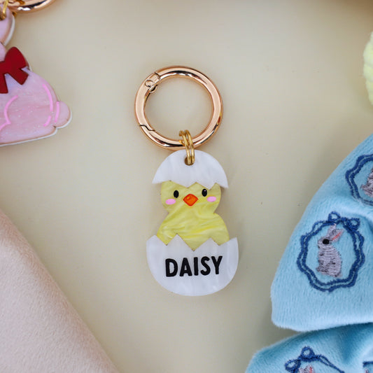 Personalised Pet ID Tag: Easter Chick