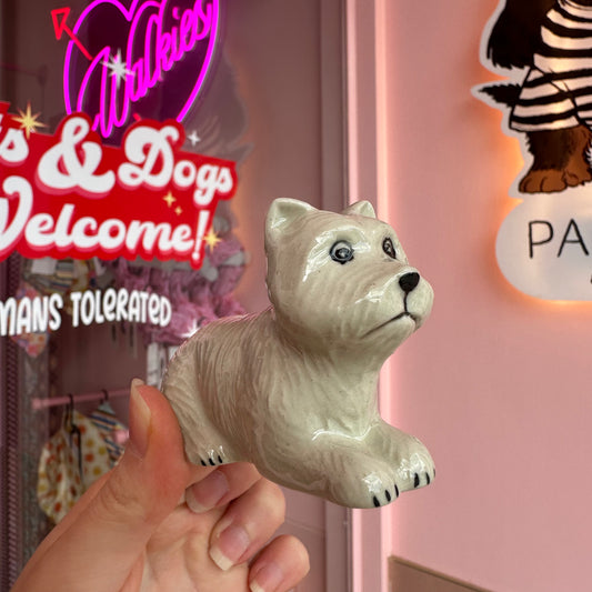 Ceramic Dog Figurine