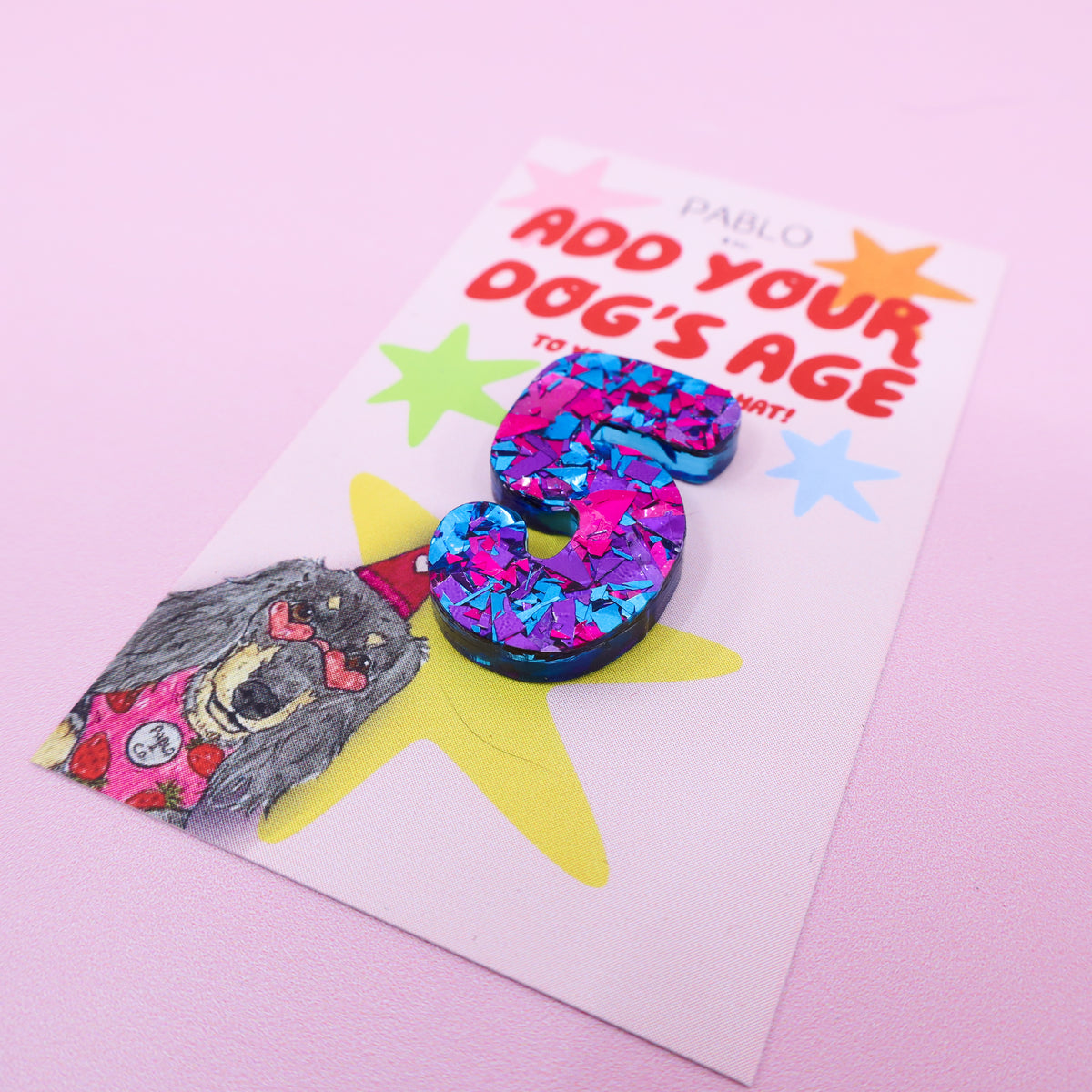 Pawty Hat Age Add-On: Blue Confetti
