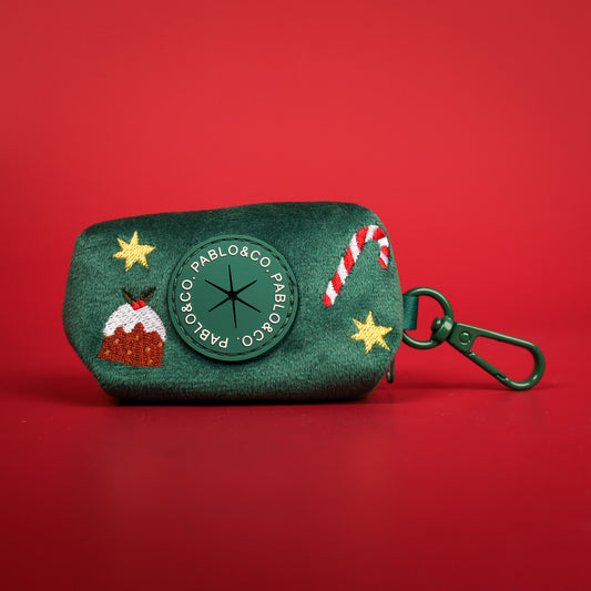 Tis' the Season: Velvet Poop Bag Holder