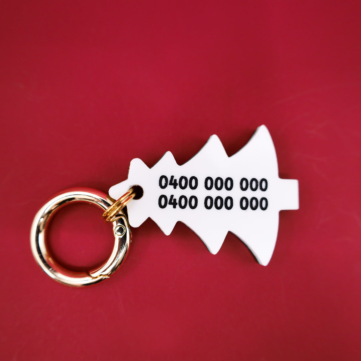Personalised Pet ID Tag: Christmas Tree