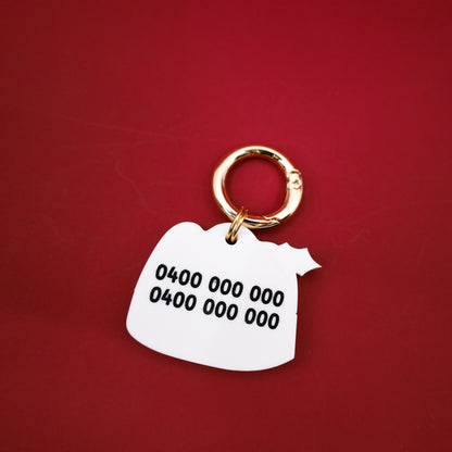 Personalised Pet ID Tag: Pudding