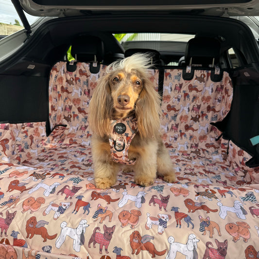 Winter Pooches: Deluxe Car Boot Cover