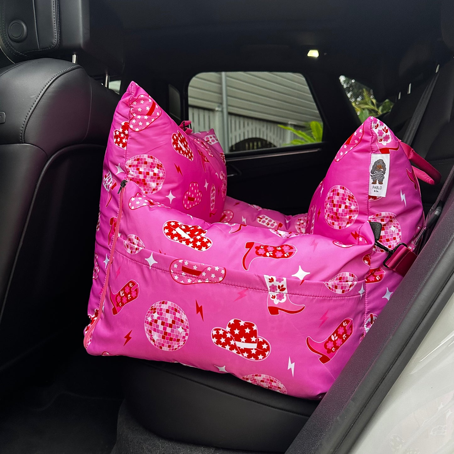 Deluxe Travel Car Bed: Disco Cowgirl